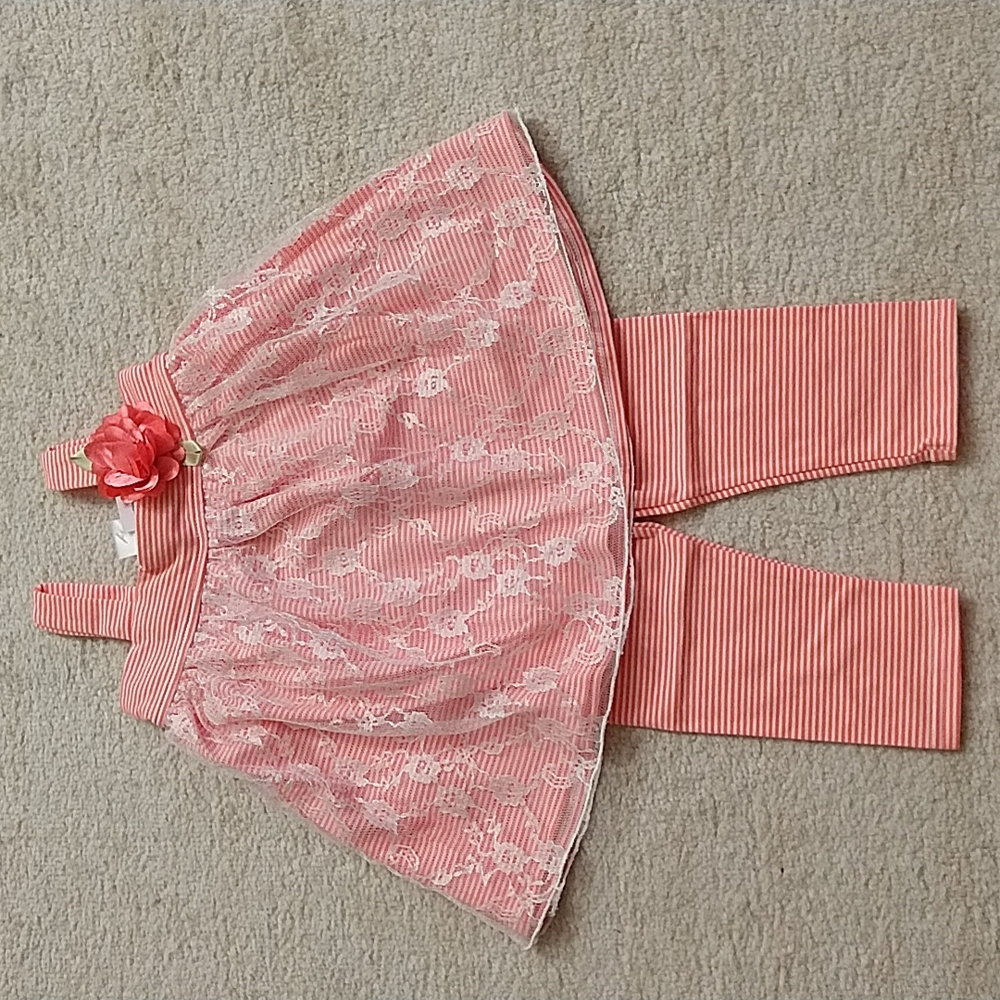 3/$33 NWT 2-pc Sweet Heart Rose Tunic and Capri Leggings 24M - Picture 2 of 10